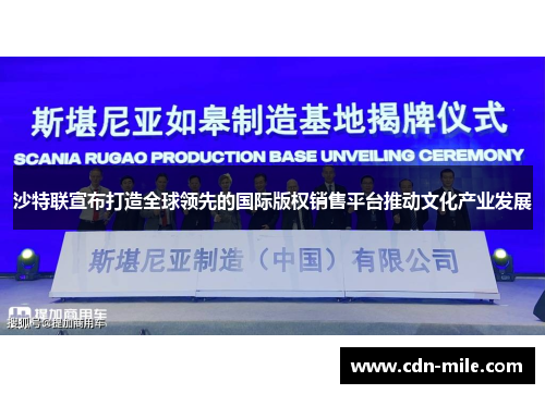 沙特联宣布打造全球领先的国际版权销售平台推动文化产业发展 沙特联宣布打造全球领先的国际版权销售平台推动文化产业发展